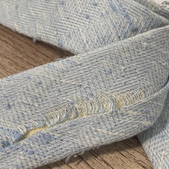 GANT Rugger Blue White Linen Neck Tie - Picture 8 of 9